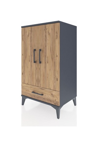 Hyperion Komodin 3 Raflı Tek Çekmeceli 2 Kapaklı 60x44x106 An... Antrasit