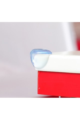 Portakal Safety Mini Şeffaf Köşe Koruyucu*8 Adet Çok Renkli