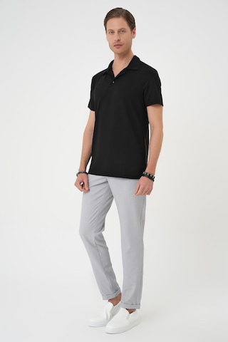 Efor Comfort Fit Polo Yaka Esnek Pamuk Casual Siyah Tişört Ts 886 Siyah