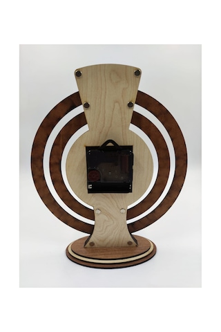 Anneye,babaya,sevgiliye Atatürk İmzalı Ahşap Masa Saati