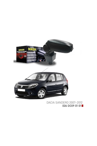 Niken Dacia Sandero 2007-2012 Kol Dayama Siyah