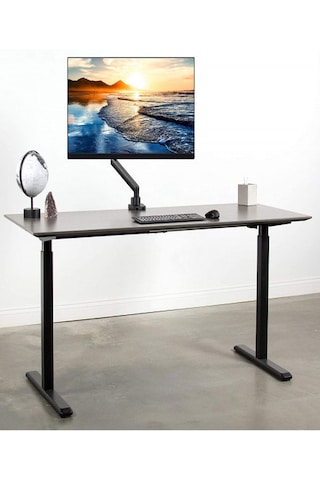 Techly 17-32 Inç Monitörler Için Gazlı Yaylı Tekli Monitör Kolu Masa Üstü