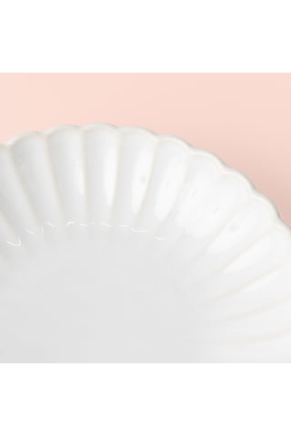 Linens Coral Çukur Tabak 18,5 Cm Ekru Ekru