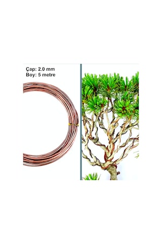 Omeniv 2.00 Mm Çap 5 Metre Bonsai Gövde Dal Şekillendirme Teli
