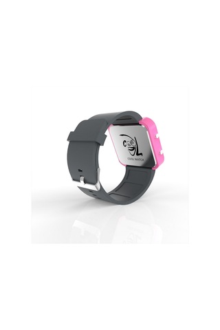 Cool Watch Saat - Pembe Led Kasa - Gri Kayış Unisex