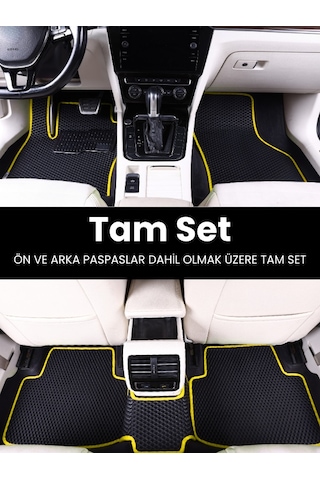 Volkswagen Tiguan 2007-2015 Uyumlu Eva Paspas Tam Set Oto Paspas,araca Özel,tam Koruma 386