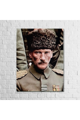 Atatürk Serisi 13,5x18 Cm 5'li Ahşap Tablo Seti
