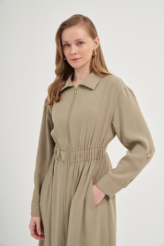 Ftz Modal Elbise Haki 31033 Haki