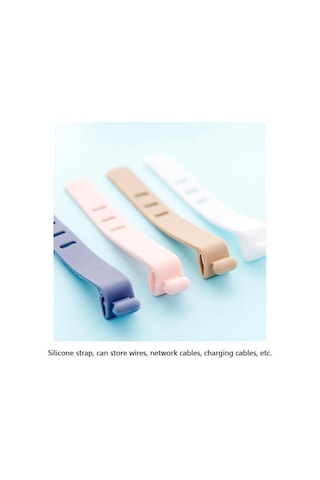 Reedark "5'li Silikon Kablo Düzenleyici - Kulaklık Ve Usb Kabloları İçin Pratik Saklama Bağı"