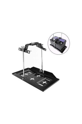 Wondernest Araba Evrensel Pil Braketi - Ayarlanabilir Pil Sabit Tutucu + Taban Tepsisi, 34,5cm Taban + 19cm Braket