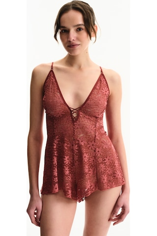 Penti Bordo Teddy Tulum Bx33
