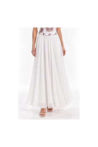 L'aura Corset Sandy Astarlı Multi Şifon Maxi Etek Çok Renkli