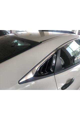 Honda Civic Fc5 Kelebek Cam Kaplama Vizörü Siyah Köşeli Model