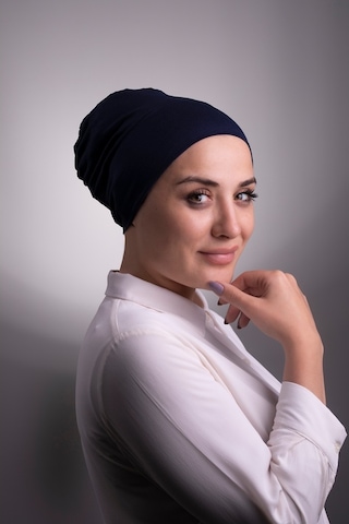 Halven Lacivert Pratik Hazır Geçmeli Iç Bone Viskon Kumaş Dikişsiz 3003_ Lacivert