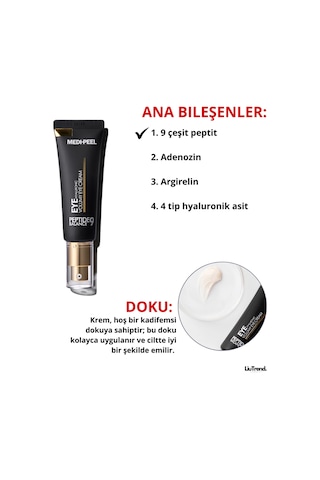 Medipeel Peptide 9 Hyaluronic Volumy Eye Cream 40 Ml Peptit İçeren Yenileyici Göz Kremi M0548