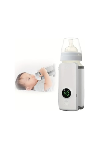 Xuweiwei Beyaz Portable Gencler Seyahat Icin Sut Isitici Hizli Isitma 5 Saate Kadar Sabit Isitma Hassas Sicaklik Kontrolu Sutsuz Isitma