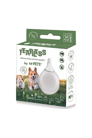 M-pets Fearless Ultrasonik Pire Ve Kene Koruyucu Beyaz 3,3x1,4x4,6cm 244-78001.01