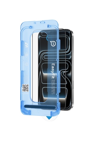 Piili Corningglass Ar Snapfit Apple iPhone Uyumlu 17 Pro Max/16 Pro Max Ekran Koruyucu Şeffaf