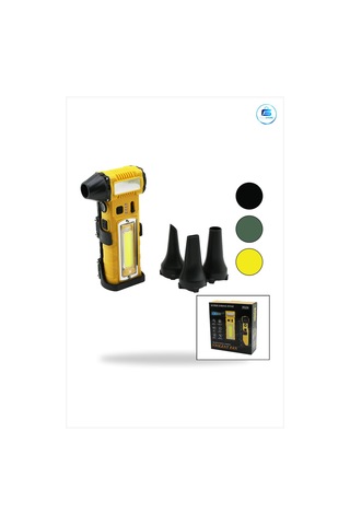 Araç İçi Süpürge Şarjlı Mini Turbo Fan 3 Uç Kademeli Hız Fenerli
