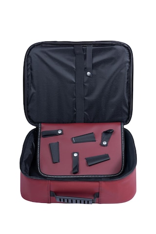 Kuaför Berber Deri Malzeme Çantası Bordo