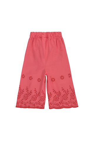 Civil Baby Paça Brodeli 6-18 Ay Pantolon - Kırmızı Koyu Nar