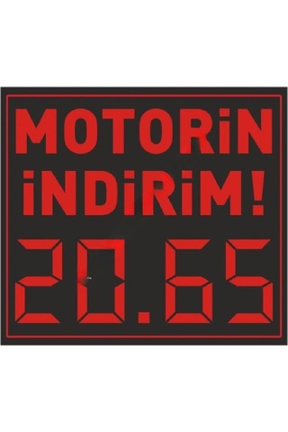 Benzinlik Panosu Kasa Ölçüsü: 48 x 96 CM