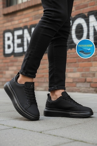 United Colors Of Benetton Siyah Bağcıklı Erkek Sneaker Bnı-12081 M