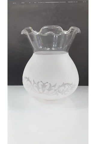 Fanus Avize Camı Mat Beyaz(Boyu 14 Cm, Çapı 12 Cm)