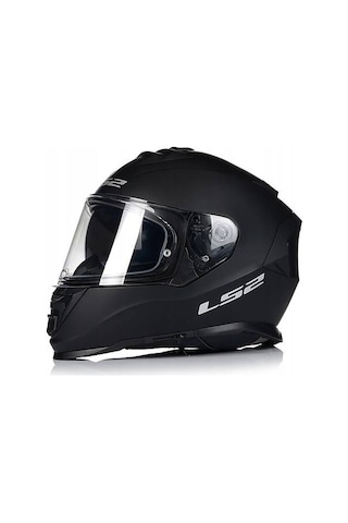 Ls2 Storm 2 Mat Siyah Kapalı Motosiklet Kaskı Mat Siyah