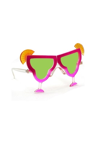 Pembe Margarita Bardak Şeklinde Parti Gözlüğü