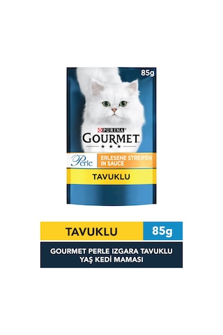Purina Gourmet Perle Izgara Tavuklu Pouch Yetişkin Kedi Yaş Maması 85 G