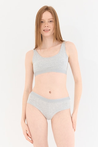 Naphor Touch Gri Boyshort Külot Ten