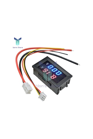 100v 10a Redblue-10a Dijital Voltmetre Ampermetre Dc 0-100v 0-200v 0-10a Led Araba Motosiklet Akım Ölçer Volt Test Cihazı 43843220