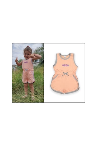 Sıfır Kol Çocuk Şort Tulum - 1-5 Yaş - 2090