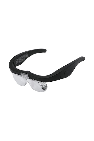 Hombey Tamir Ve Okuma İçin Led Işıklı Büyüteç Gözlük - 4 Farklı Büyüme Oranı 1.5x, 2.5x, 3.5x, 5.0x Lens Seti Multicolor
