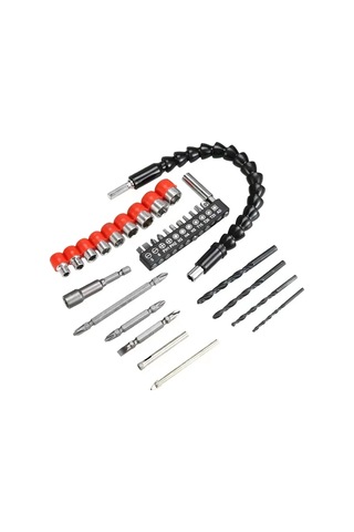Esnek Açı Uzatma Bit Kiti Matkap Veya Tornavida İçin 1/4 'soket Adaptör Aracı Matkap Derecesi Dik Açılı Matkap Ekleme Renk: 32pc
