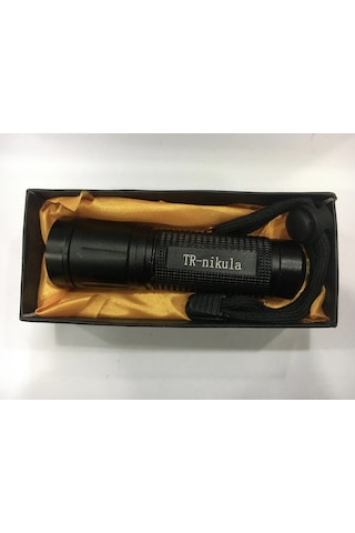 Beyaz Led Işıklı Mini Fener D35 Açık Lacivert