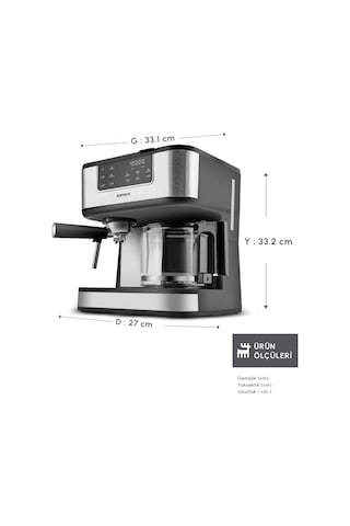 Karaca Coffee Art 2 İn 1 Espresso Ve Filtre Kahve Makinesi