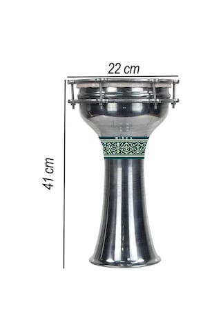 Midex Dbk-05 Yetişkinler İçin 5 Numara Büyük Boy Alüminyum Darbuka 41 X 22 Cm