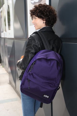 Jacbag Classic-Tek Bölmeli Okul Çantası Classic Jac-Mor Çok Renkli