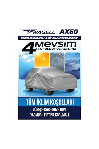 Toyota Auris 2013-2016 -ax60 Klipsli Araba Brandası - Oto Çadır Örtü