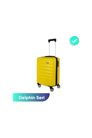 Vegmann Delphin Sarı Kabin Boy Valiz Sarı