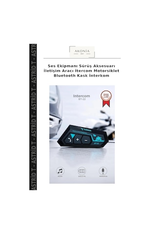 Ses Ekipmanı Sürüş Aksesuarı İletişim Aracı İtercom Motorsiklet Bluetooth Kask İnterkom