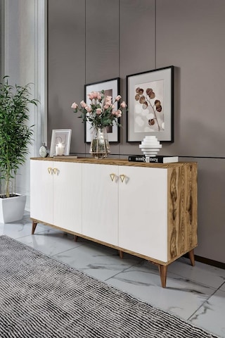 Simple Konsol Ekru Ceviz