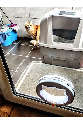 Patidoor Yuvarlak Kedi Kapısı 24.5 x 24.5 CM