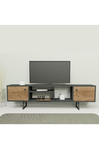 Lagomood Sally Tv Ünitesi Antrasit Ceviz
