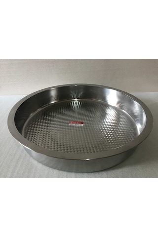 Çiğ Köfte Tepsisi - 5 Numara - Çelik Leğen Motifli - 52 CM