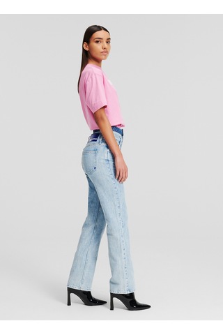 Karl Lagerfeld Jeans Açık Mavi Kadın Straight Düz Denim Pantolon 245j1114
