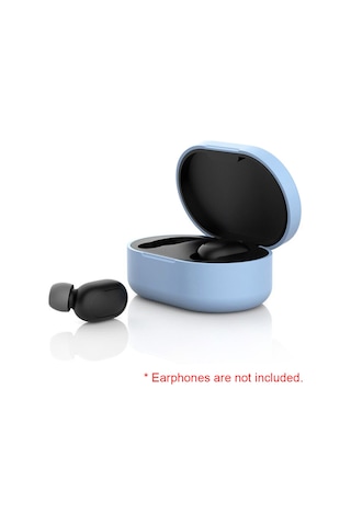 Honmex Xiaomi Redmi Airdots Gençlik Versiyonu İçin Silikon Korumalı Kılıf - Şok Ve Çizik Koruma - 8 Renk Seçeneği - Hafif Ve Temizlenebilir Açık Mavi