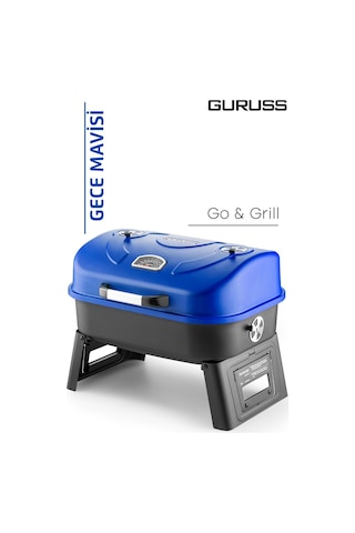 Guruss Go & Grill GRS32 Barbekü Mangal Gece Mavisi